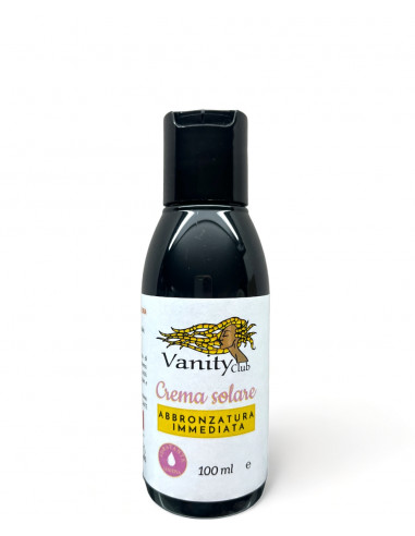 Crema Solare Abbronzatura Immediata 100ml Vanity Club